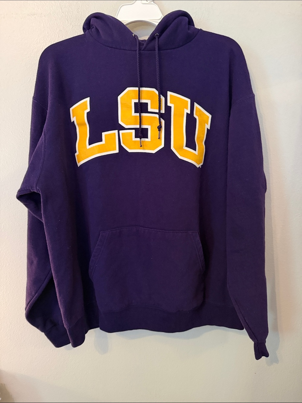 Champion LSU Purple and Gold Hoodie (Size: L)